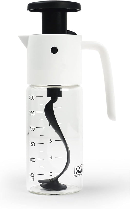 Kitchen Accessories Collection Oil & Dressing, Mixer, 1.25 Cup Capacity, Glass Bottom