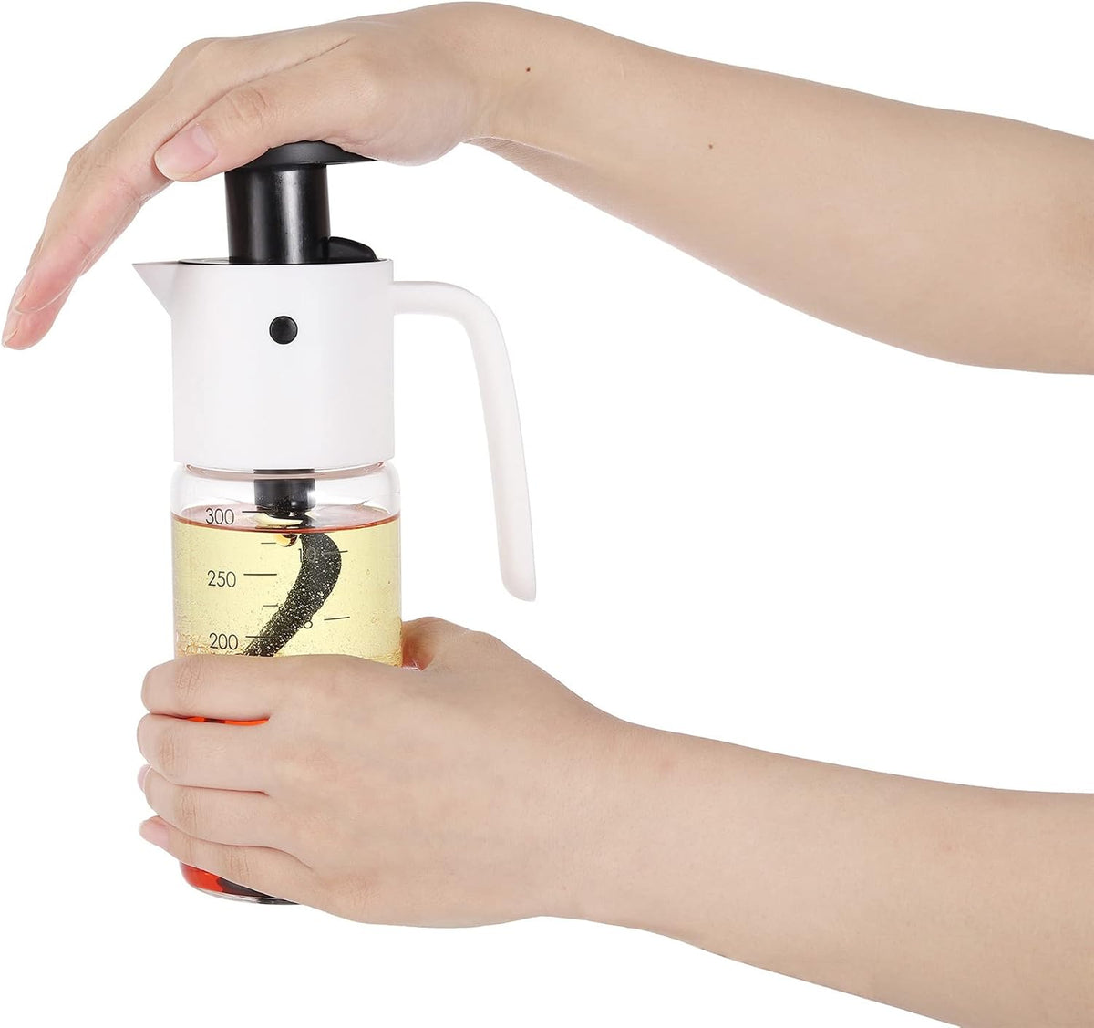 Kitchen Accessories Collection Oil & Dressing, Mixer, 1.25 Cup Capacity, Glass Bottom