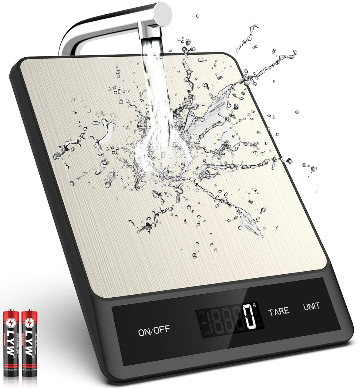 Food Scale, Digital Kitchen Scale with 6 Units Tare Function