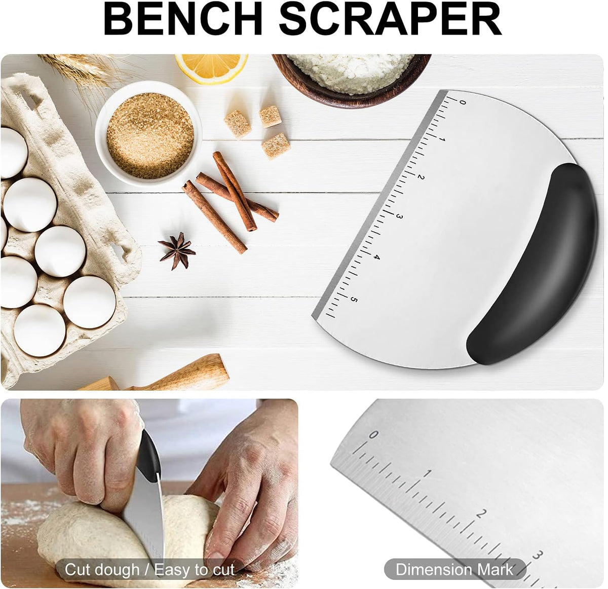 Pastry Cutter, Biscuit Cutter, Dough Scraper, Pastry Blender, Baking Mats