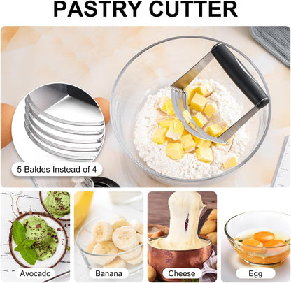 Pastry Cutter, Biscuit Cutter, Dough Scraper, Pastry Blender, Baking Mats