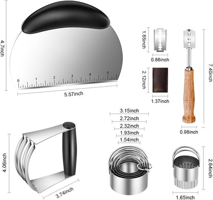 Pastry Cutter, Biscuit Cutter, Dough Scraper, Pastry Blender, Baking Mats
