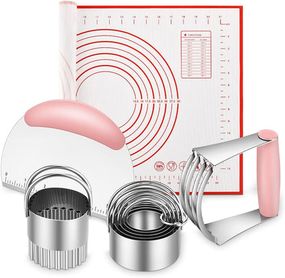 Pastry Cutter, Biscuit Cutter, Dough Scraper, Pastry Blender, Baking Mats