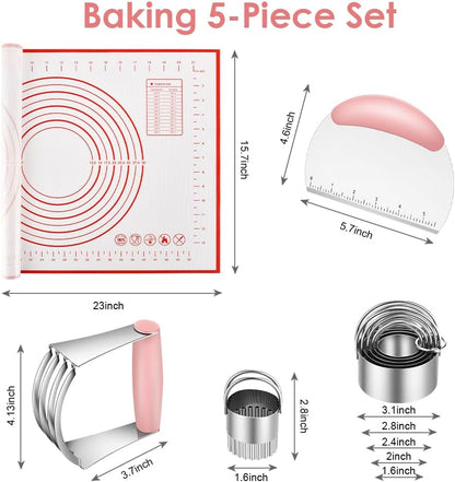 Pastry Cutter, Biscuit Cutter, Dough Scraper, Pastry Blender, Baking Mats