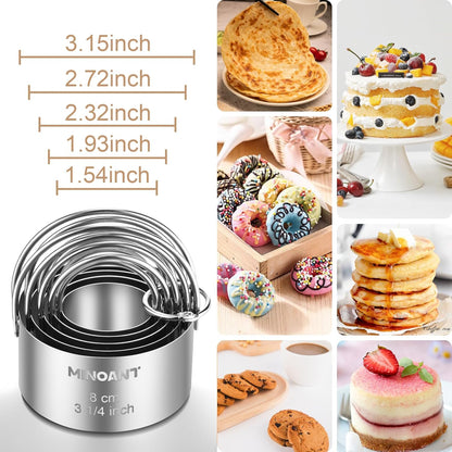 Pastry Cutter, Biscuit Cutter, Dough Scraper, Pastry Blender, Baking Mats