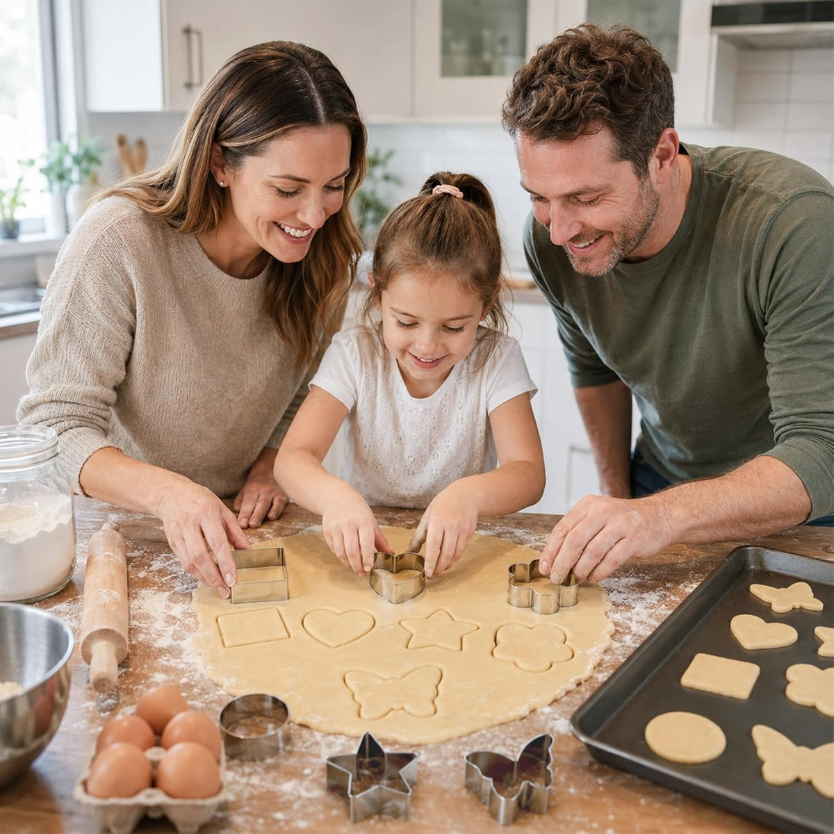 Pastry Cutter, Biscuit Cutter, Dough Scraper, Pastry Blender, Baking Mats