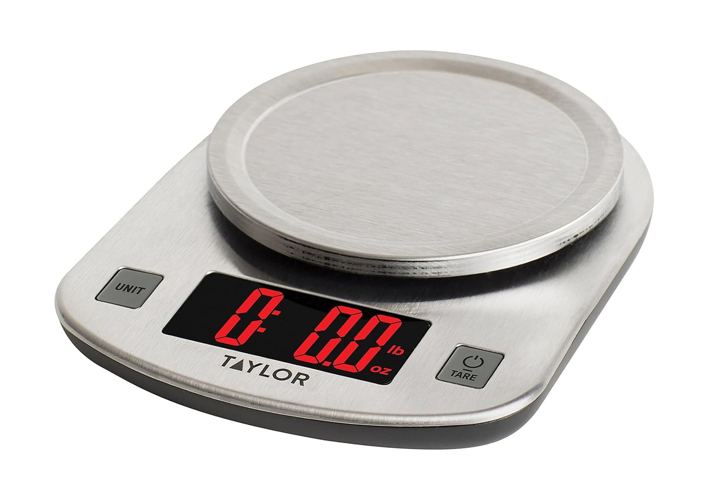 Digital Kitchen Scale, 11 pound capacity, Steel