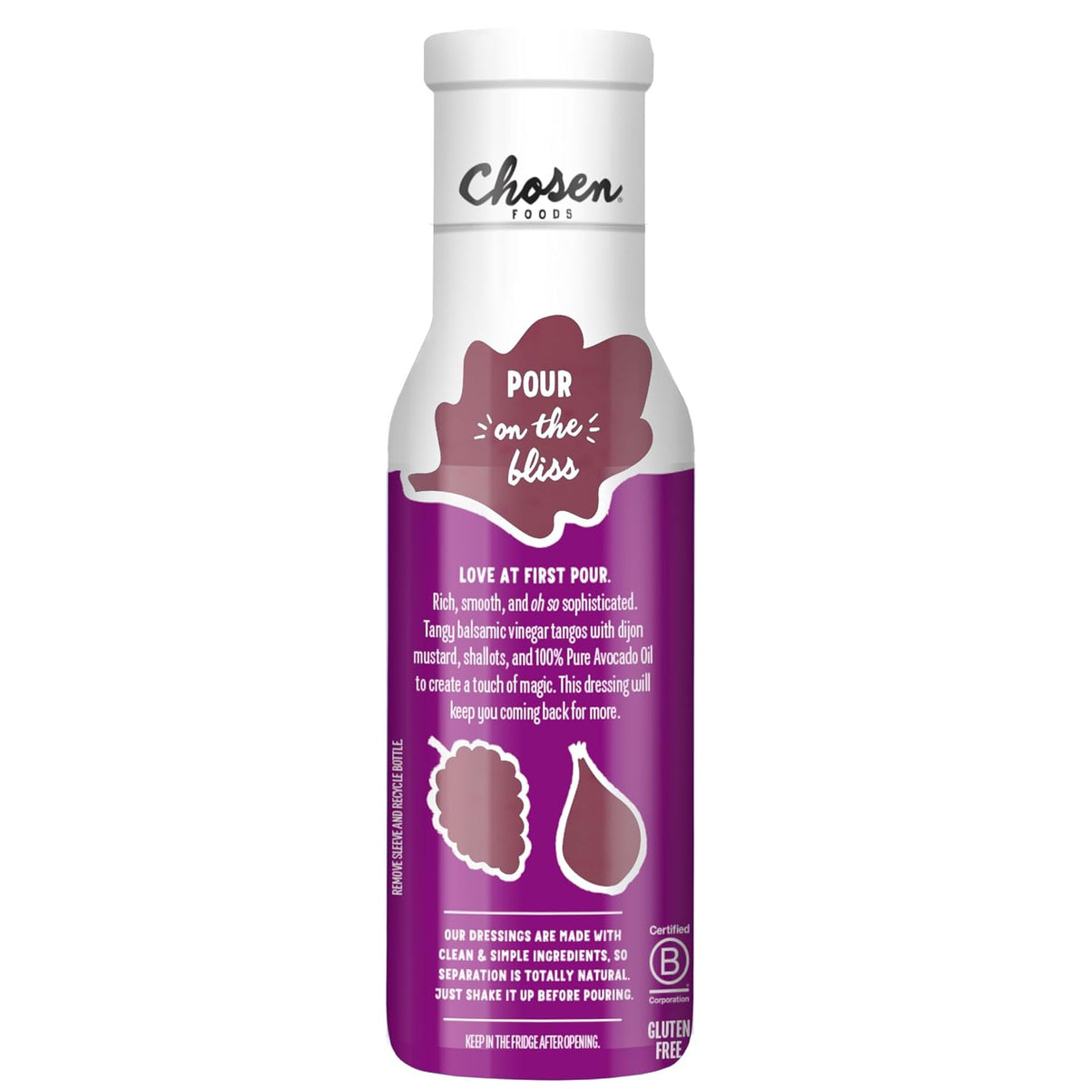 Chosen Foods Homestyle Balsamic Dressing and Marinade 8 oz with Recipe e-Book Bundle