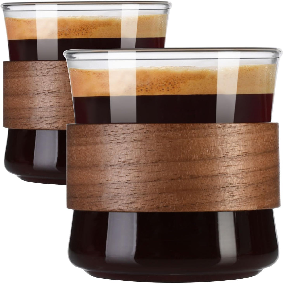 Espresso Measuring Cup, 2.5 oz Double Spout Glass with Handle
