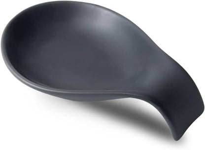 Ceramic Spoon Rest for Stove Top/Kitchen Counter, Blue & White | Keep counter clean & oil-free,Heat-resistant ceramic,Catch soup drips,easy to clean,Dishwasher safe,Decorative kitchen decor