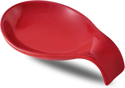Ceramic Spoon Rest for Stove Top/Kitchen Counter, Blue & White | Keep counter clean & oil-free,Heat-resistant ceramic,Catch soup drips,easy to clean,Dishwasher safe,Decorative kitchen decor