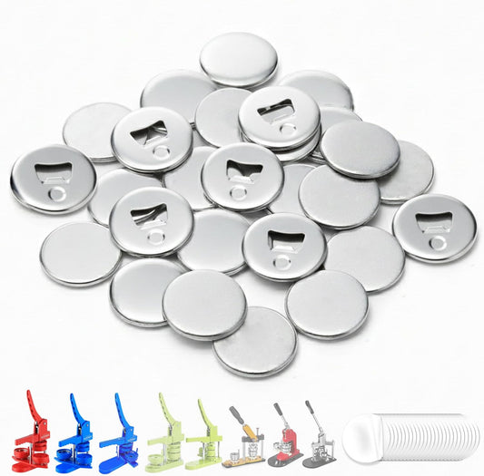 25 Sets of Bottle Opener Buttons 2.25 inch (58mm) - Button Maker Supplies for Button Maker Machine