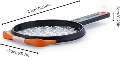 Ograte Double Sided Cheese Grater - 6mm Coarse Grating, Orange
