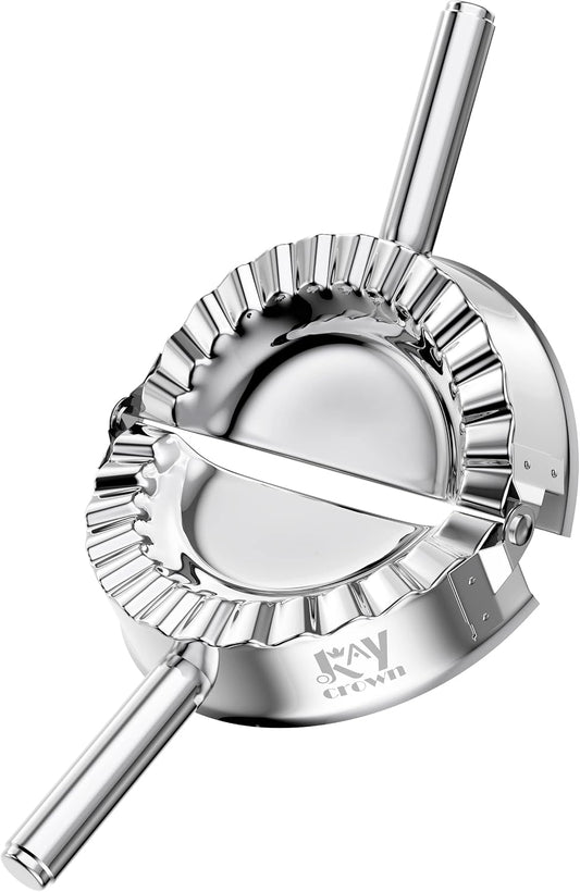 Best Utensils Stainless Steel Ravioli Mould Pierogi Dumpling Maker Wrapper Pastry Dough Cutter Kitchen Accessories (M: 4 inch)