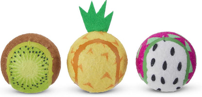 Barkbox Baller Melons Squeaky Tennis Balls for Dogs | Trio of Watermelon-Themed Fetch Balls with Squeakers | for Extra Small to Medium Dogs