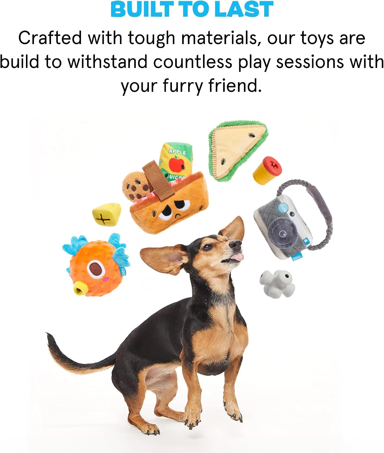 Barkbox Baller Melons Squeaky Tennis Balls for Dogs | Trio of Watermelon-Themed Fetch Balls with Squeakers | for Extra Small to Medium Dogs