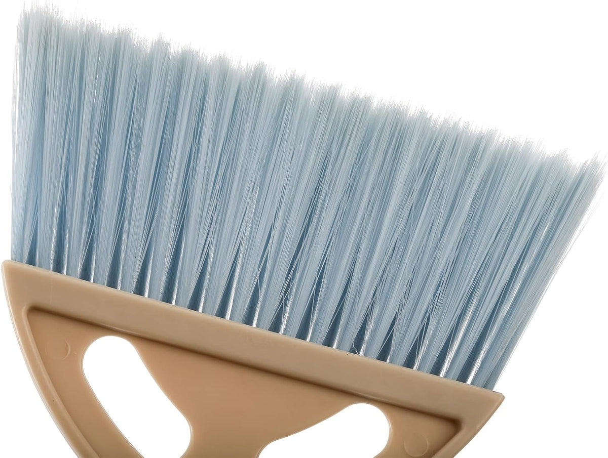 6 Pack Small Dustpan and Brush Set, Whisk Broom and Dust Pan with Handle, Nesting Tiny Cleaning Broom, Mini Hand Broom and Dustpan Set for Table, Desk, Keyboard, Cars and Pet Nest