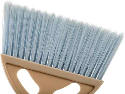 6 Pack Small Dustpan and Brush Set, Whisk Broom and Dust Pan with Handle, Nesting Tiny Cleaning Broom, Mini Hand Broom and Dustpan Set for Table, Desk, Keyboard, Cars and Pet Nest