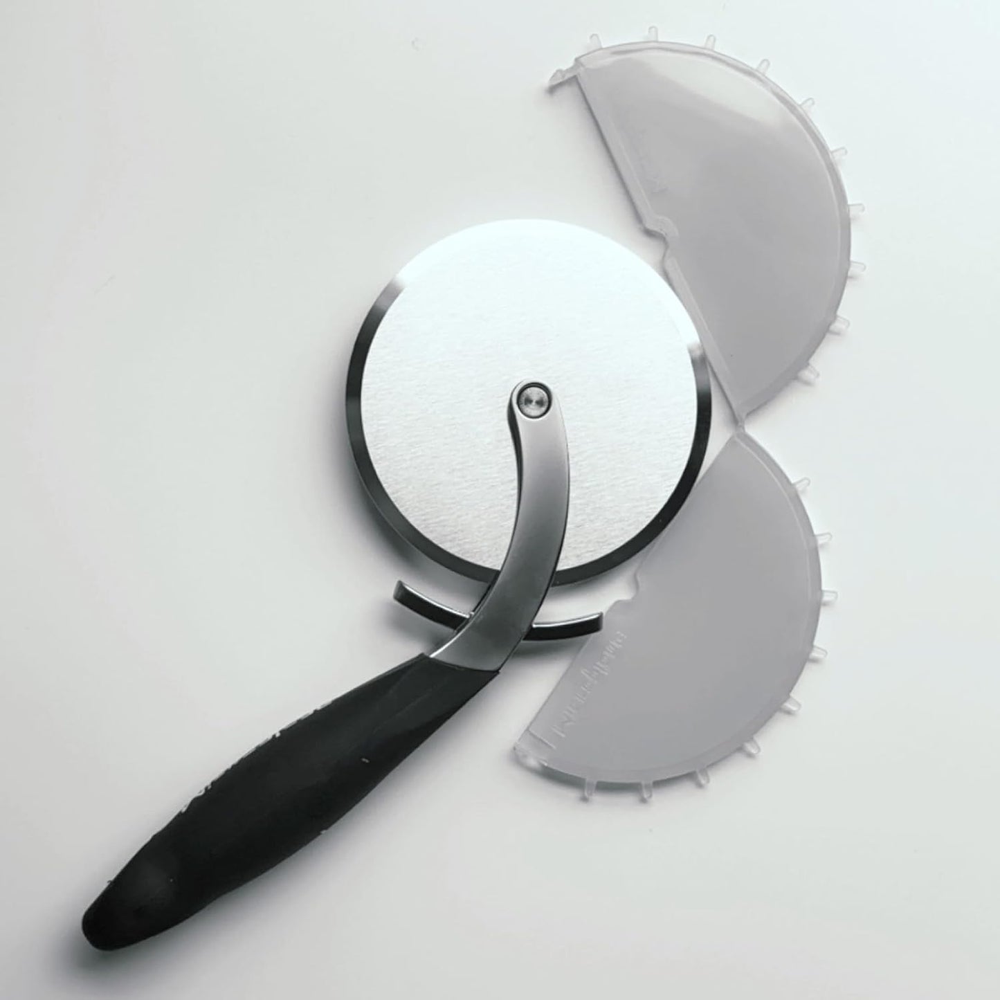 Pizza Cutter Wheel and Dough Docker | Cutter With Wheel Slicer Sharp Stainless Steel Blade, Ergonomic Handle | 2-in-1 Pizza Slicer & Dough Docking Tool | Non-Slip Handle | Dishwasher Safe