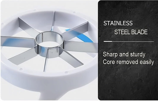 Apple Pear Slicer Cutter, Corer Divider, apple seed remover, 8 Blade 8 Slice, Easy Grip, Medium