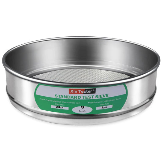10 mesh Standard Mesh Lab Sieves Laboratory Sample Test Analysis Sieve Dia 7.88 Inches