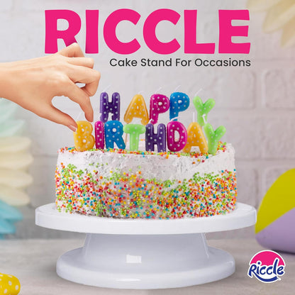 94 pcs Cake Decorating Kit with Cake Turntable - Includes 50pcs 16 Inch Disposable + 2 Reusable Piping Bags and Tips Set, 24 Icing Piping Tips, 2 Spatulas, 3 Icing Comb Scraper, 6 Cake Liners