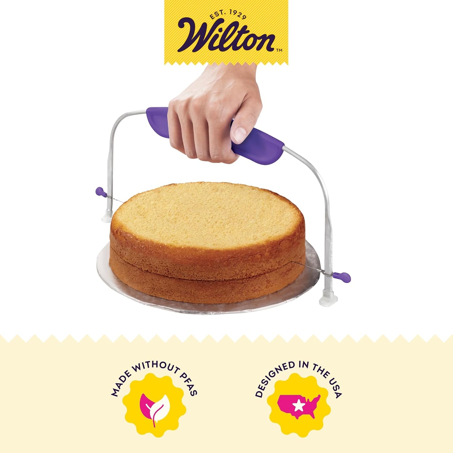 Adjustable Cake Leveler, Even Layers, 12 x 6.25 Inch
