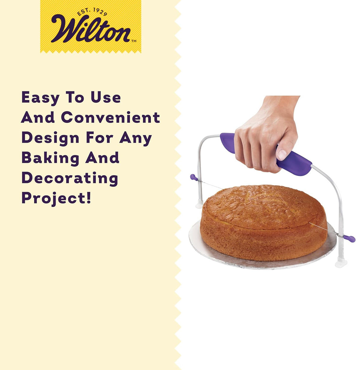 Adjustable Cake Leveler, Even Layers, 12 x 6.25 Inch