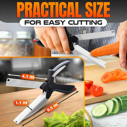 9.6" Cutting Board Scissors for Food with Stainless Steel Blade