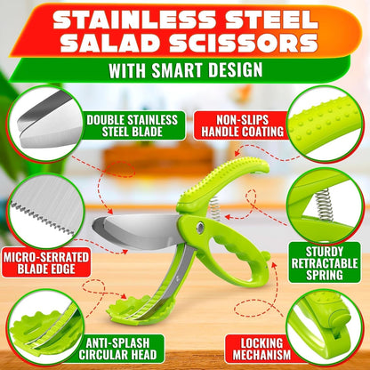 9.6" Cutting Board Scissors for Food with Stainless Steel Blade