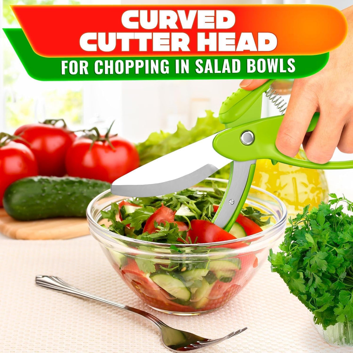 9.6" Cutting Board Scissors for Food with Stainless Steel Blade