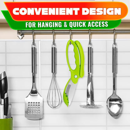 9.6" Cutting Board Scissors for Food with Stainless Steel Blade