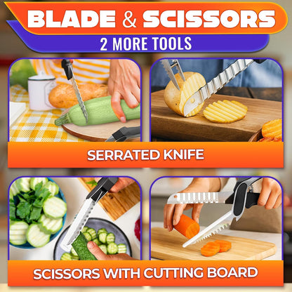 9.6" Cutting Board Scissors for Food with Stainless Steel Blade