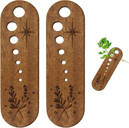 Wooden Vegetable Leaf Separator, Pottery Herb Stripper Tool Supplies, Fun Kitchen Gadgets, Exquisite Herb Stripper Bowl Gifts for the Kitchen Suitable for Home Use & Chefs