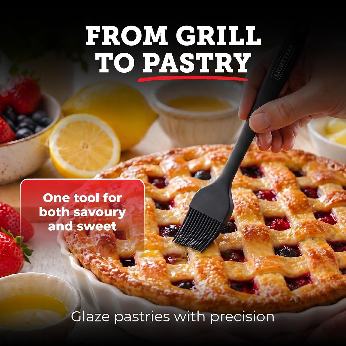 Silicone Basting Brush for Cooking – Pastry Brush Set