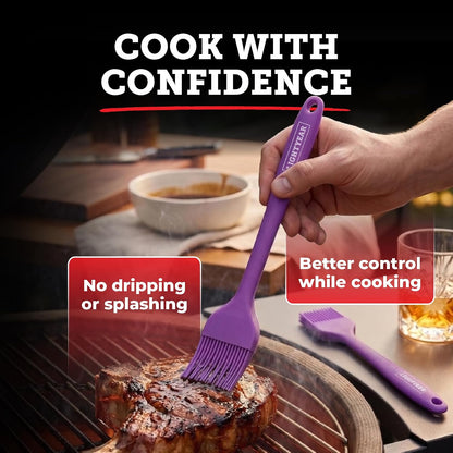 Silicone Basting Brush for Cooking – Pastry Brush Set