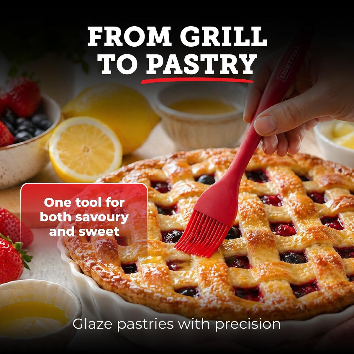 Silicone Basting Brush for Cooking – Pastry Brush Set