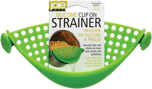Silicone clip on strainer colors vary