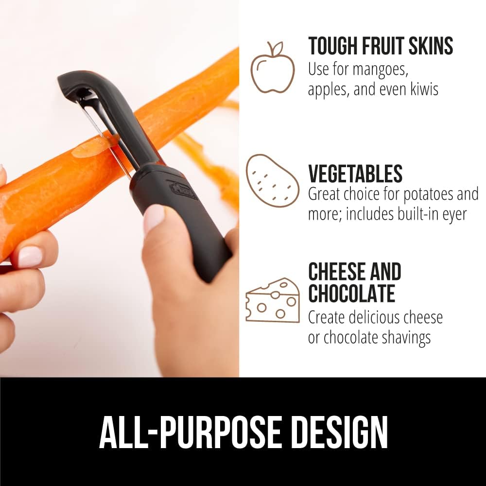 ® Patented BPA-Free Vegetable and Potato Peeler, Black