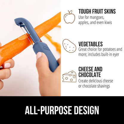 ® Patented BPA-Free Vegetable and Potato Peeler, Black