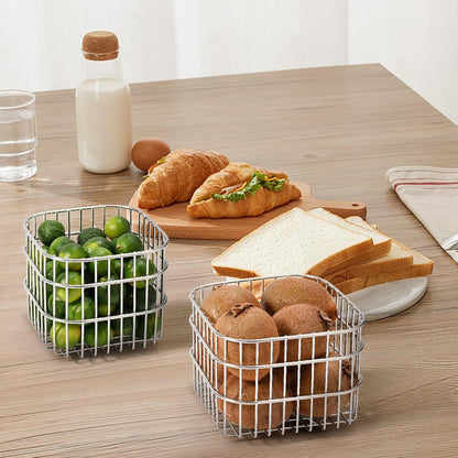 304SS Fruit Basket 1.5L Kitchen Storage Colander Produce Holder