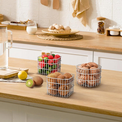 304SS Fruit Basket 1.5L Kitchen Storage Colander Produce Holder