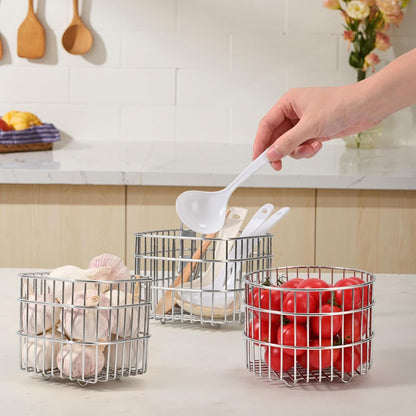304SS Fruit Basket 1.5L Kitchen Storage Colander Produce Holder