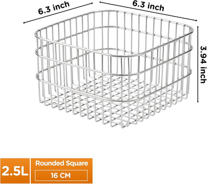 304SS Fruit Basket 1.5L Kitchen Storage Colander Produce Holder
