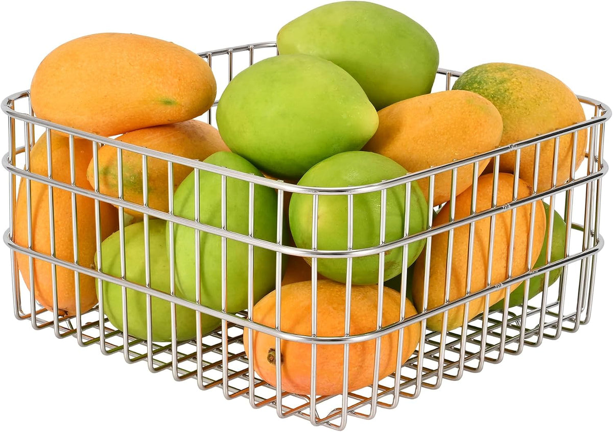 304SS Fruit Basket 1.5L Kitchen Storage Colander Produce Holder