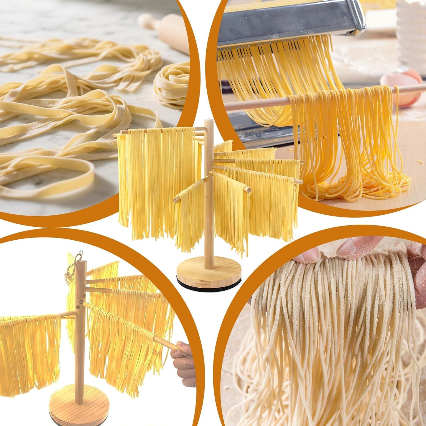 Pasta Making Tools Set, 10 Pcs Pasta Kit with Ravioli Mold & Gnocchi Board | Includes Rolling Pins, Dough Cutter & Pastry Wheel for Homemade Ravioli, Gnocchi, Dumplings and Pasta Lovers