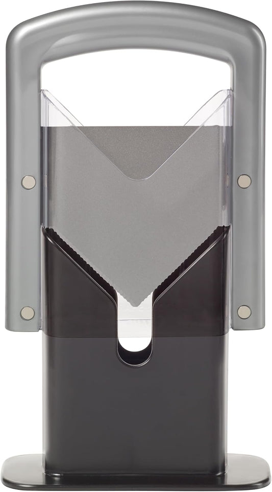 Bagel Biter Bagel Slicer and Cutter with Safety Shields - Guillotine Style Bagel Cutter Slicer for Large and Small Bagels, English Muffins, Buns, and Rolls - Compact, Dishwasher Safe