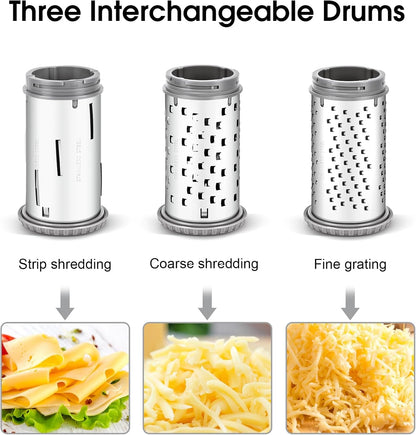 Cheese Grater Hand Crank,Classic Rotary Parmesan Cheese Shredder Handheld