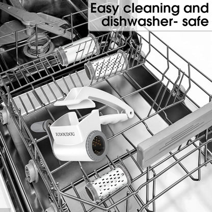 Cheese Grater Hand Crank,Classic Rotary Parmesan Cheese Shredder Handheld