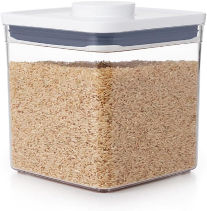 Good Grips POP Container - Airtight Food Storage - Big Square Short 2.8 Qt Ideal for 5 lbs of sugar, cookies or crackers